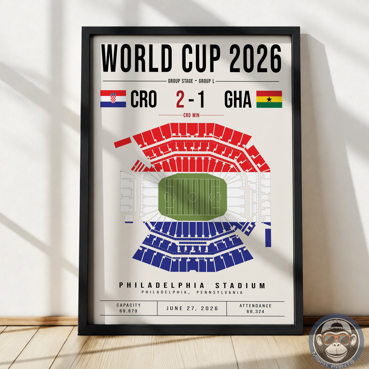 Croatia vs. Ghana World Cup Match Poster