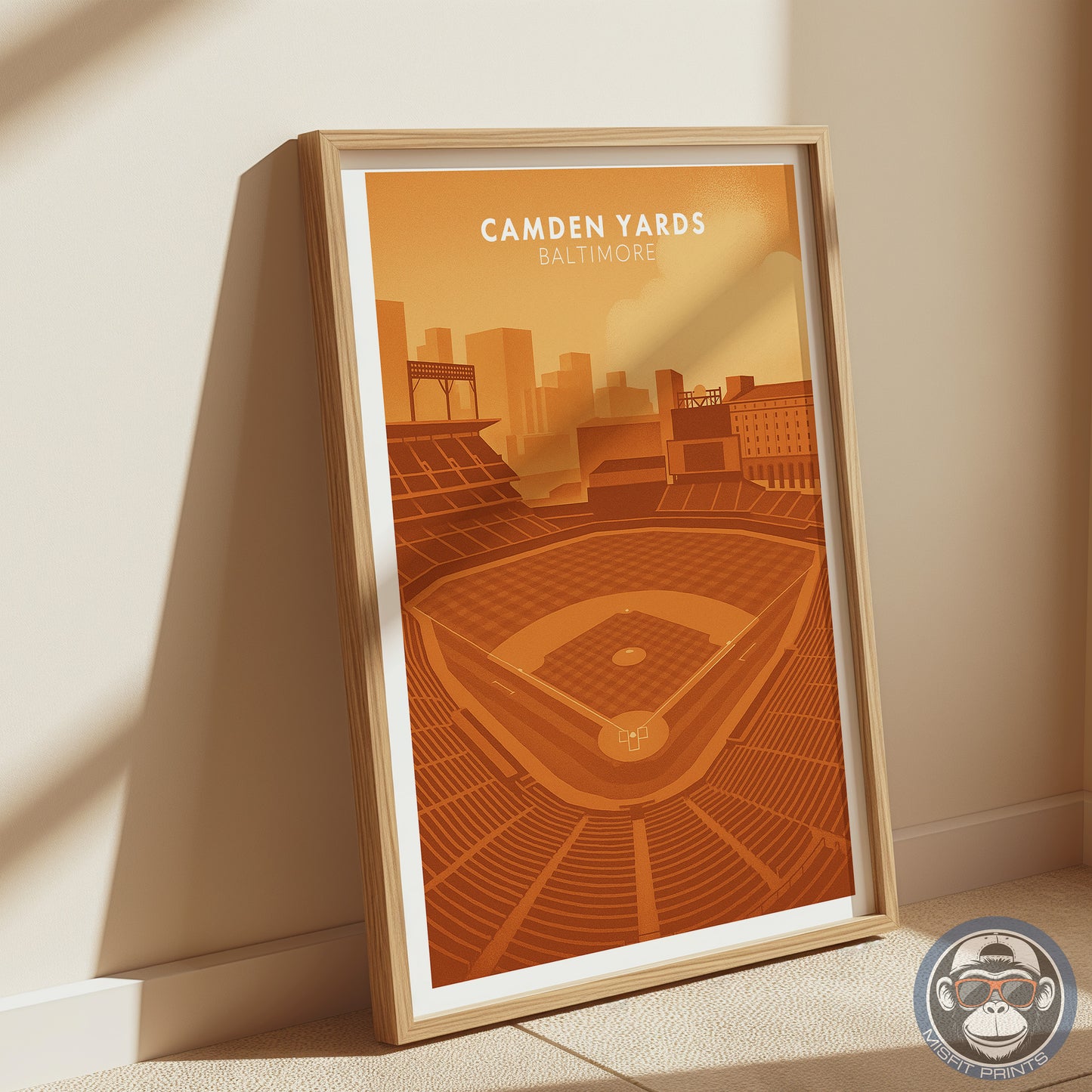 Camden Yards Poster – Baltimore Baseball Stadium Wall Art