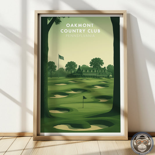 Oakmont Country Club Golf Course Poster