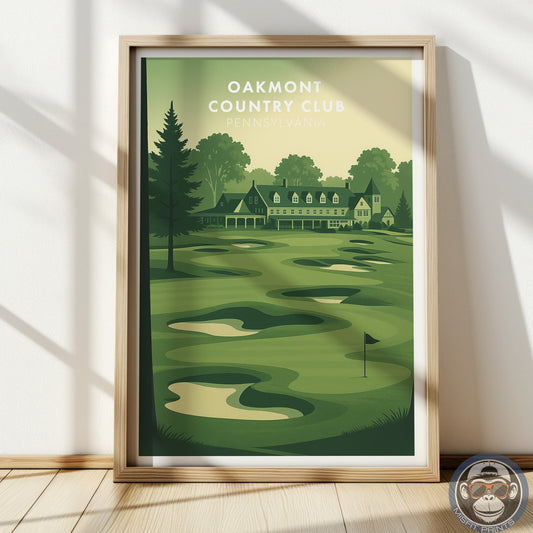 Oakmont Country Club Golf Course Wall Art