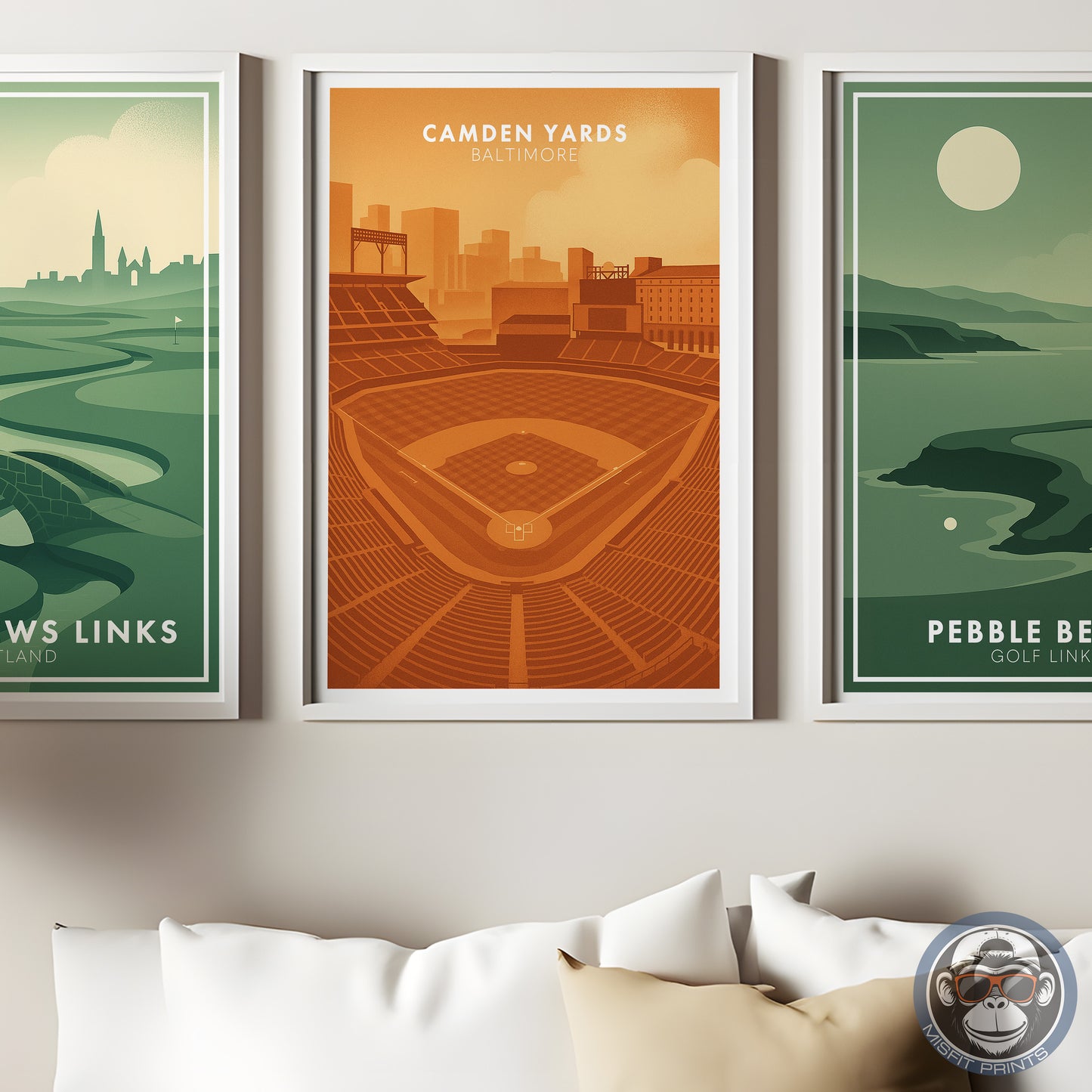 Camden Yards Poster – Baltimore Baseball Stadium Wall Art