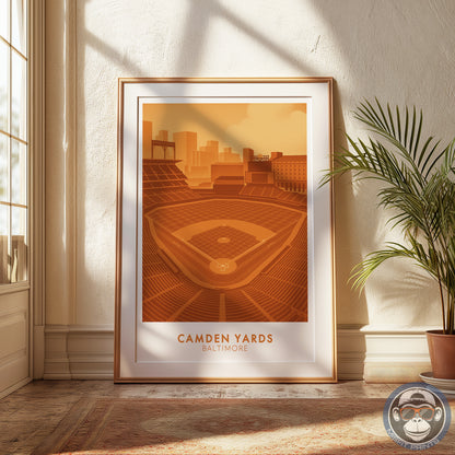 Camden Yards Poster – Baltimore Baseball Stadium Wall Art