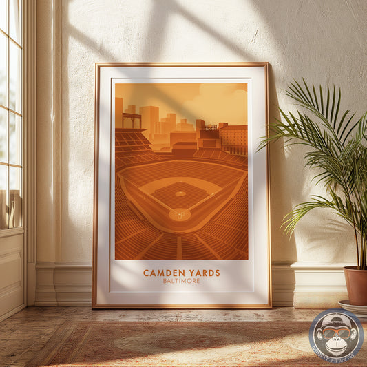 Camden Yards Poster – Baltimore Baseball Stadium Wall Art