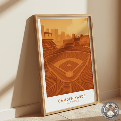 Camden Yards Poster – Baltimore Baseball Stadium Wall Art