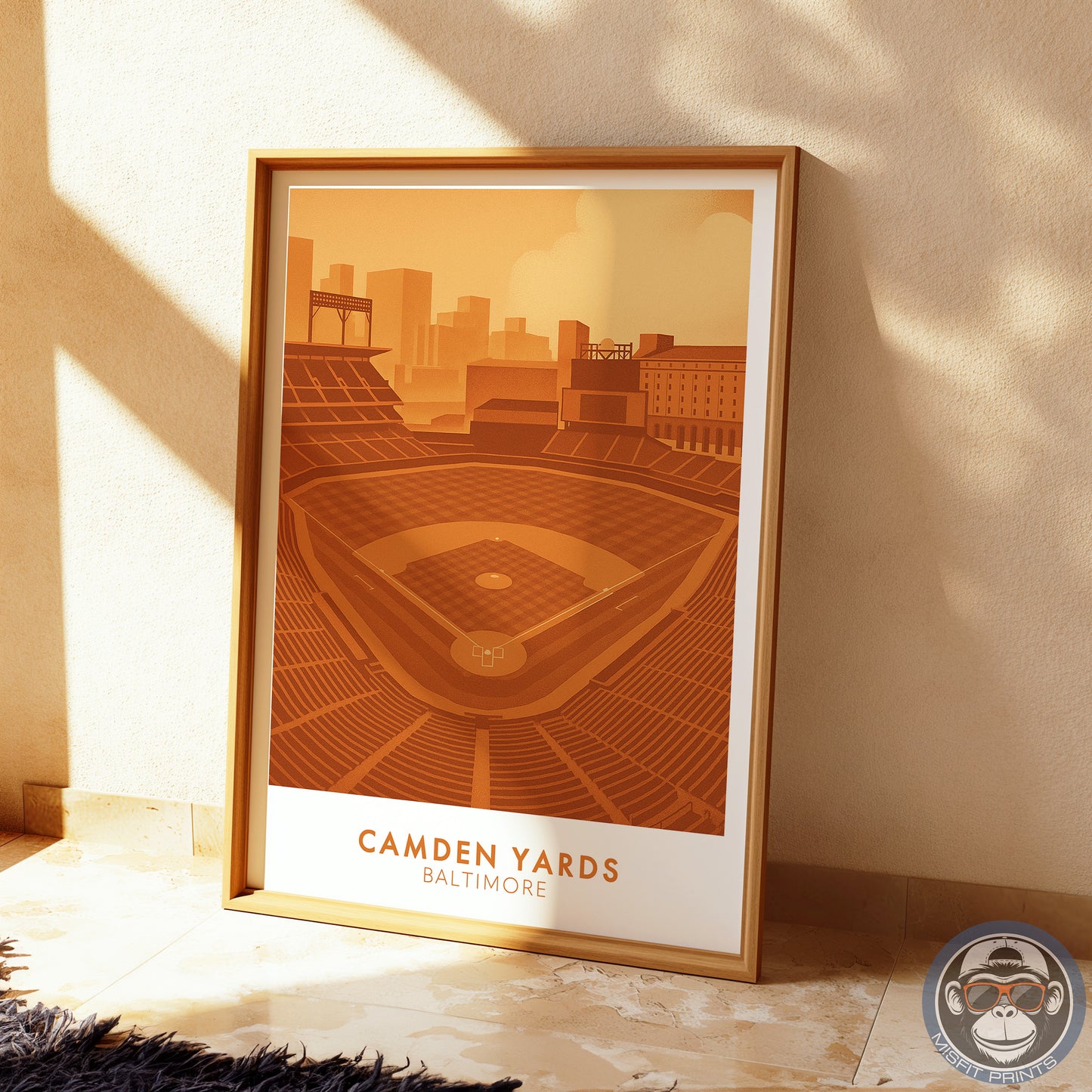 Camden Yards Poster – Baltimore Baseball Stadium Wall Art