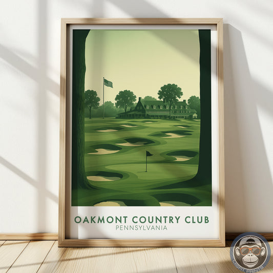 Oakmont Country Club Golf Course Poster