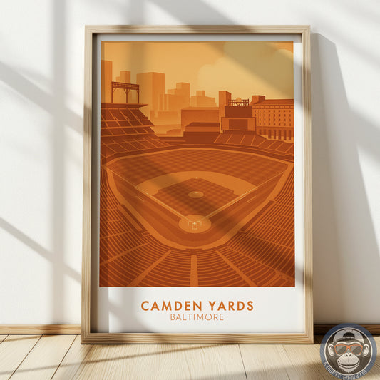 Camden Yards Poster – Baltimore Baseball Stadium Wall Art