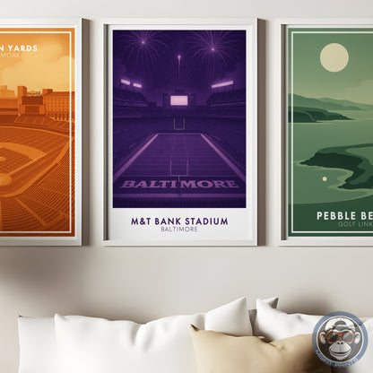 M&T Bank Stadium Poster - Baltimore Football
