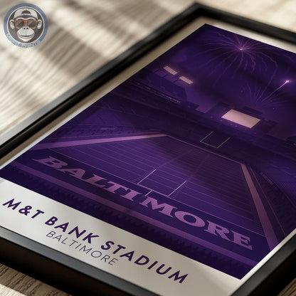M&T Bank Stadium Poster - Baltimore Football