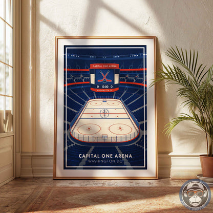 Capital One Arena Poster – Washington DC Hockey Wall Art