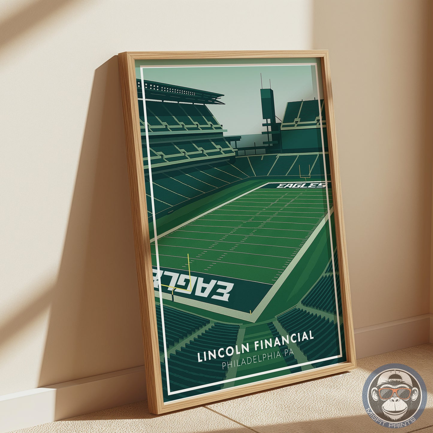 Lincoln Financial Field Poster | Philadelphia Football Stadium Print