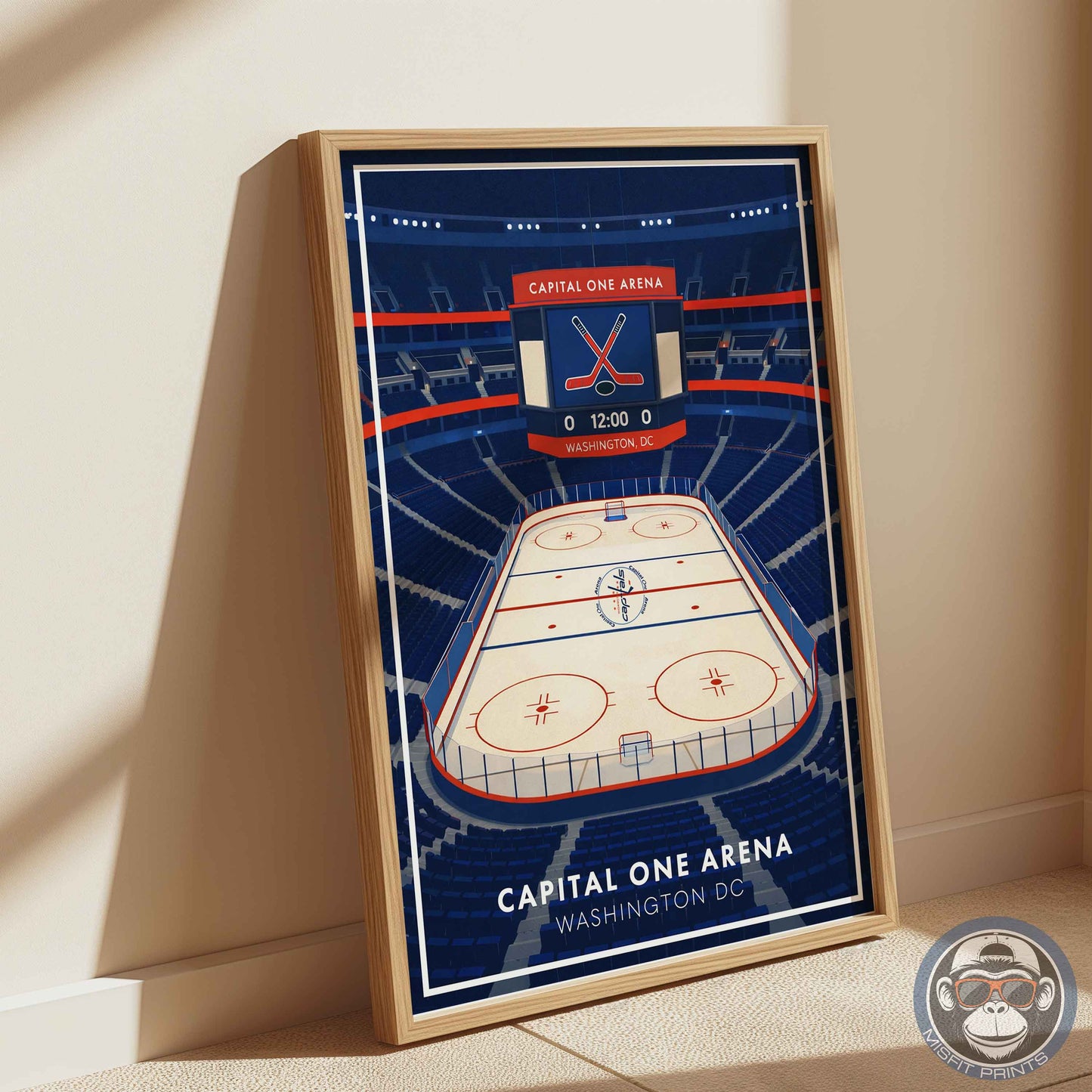 Capital One Arena Poster – Washington DC Hockey Wall Art