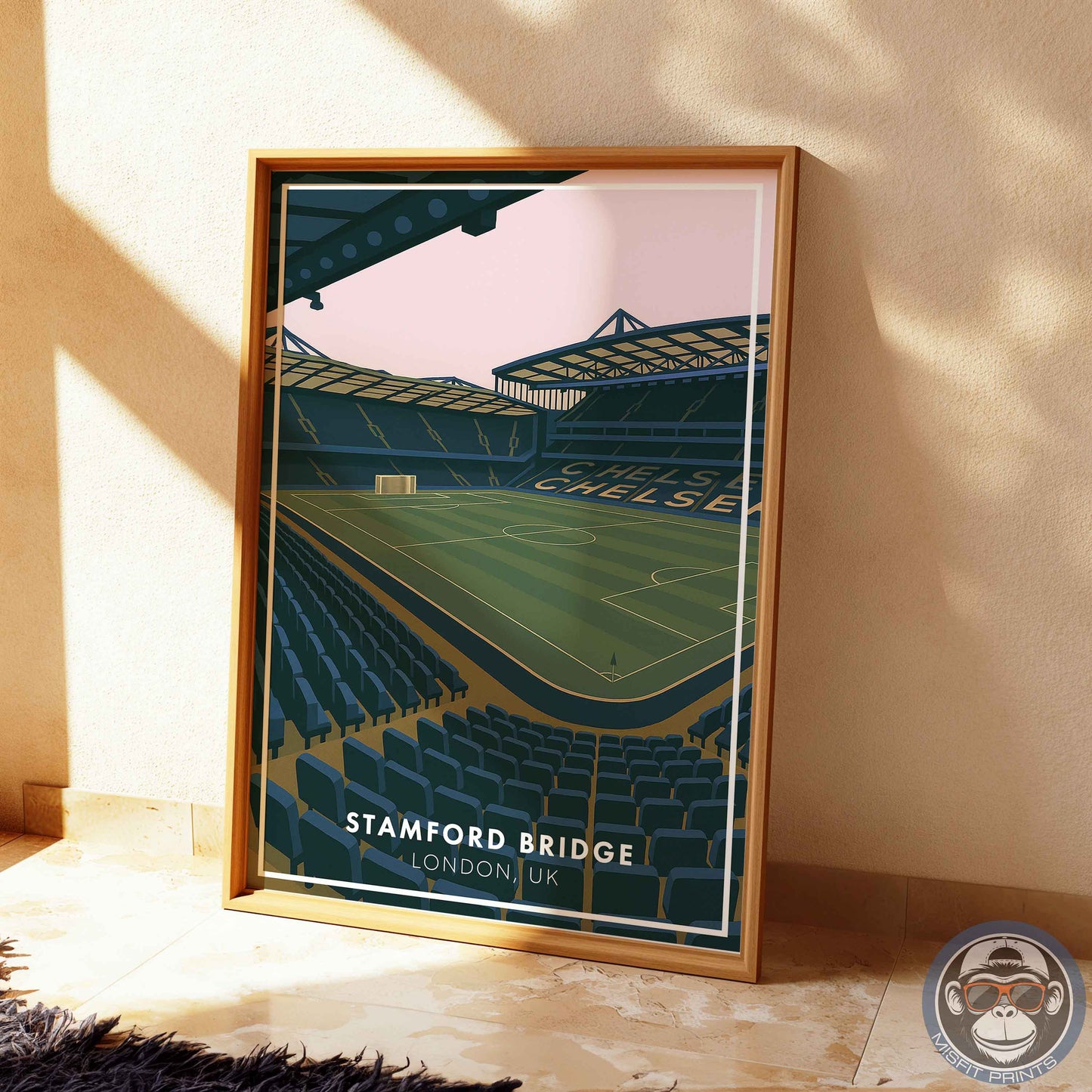 Stamford Bridge Chelsea Stadium Poster – London Football Wall Art Print Home Decor