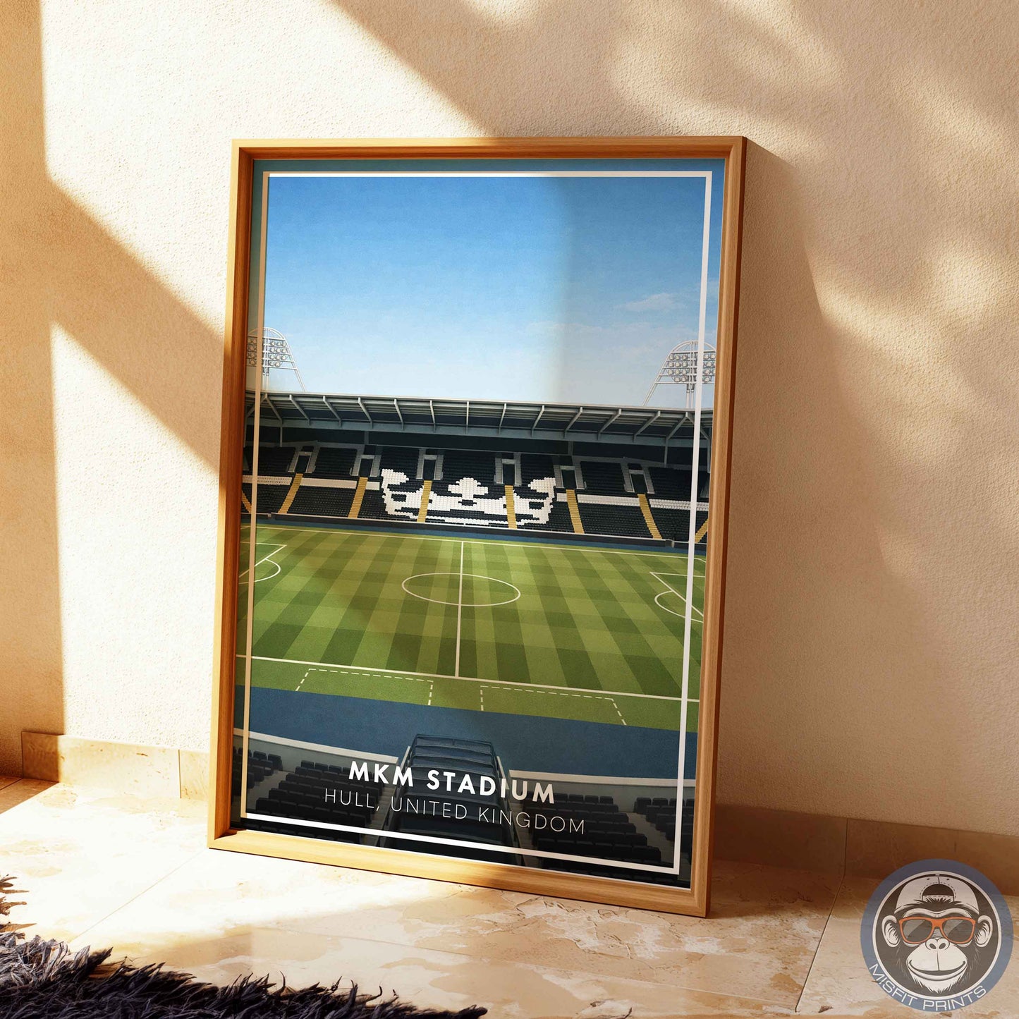 Hull City MKM Stadium Poster | Football Stadium Print