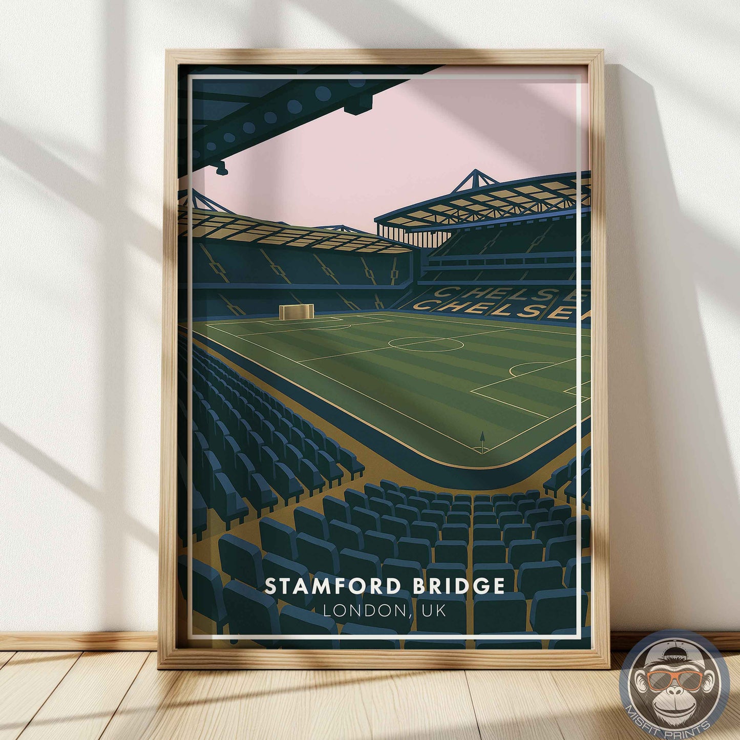 Stamford Bridge Chelsea Stadium Poster – London Football Wall Art Print Home Decor
