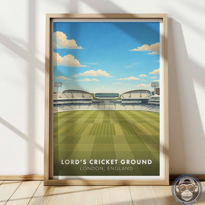 Lord’s Cricket Ground Poster – London Stadium Wall Art Print for Home or Office Decor