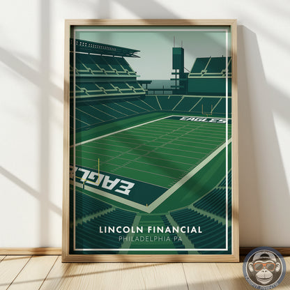 Lincoln Financial Field Poster | Philadelphia Football Stadium Print