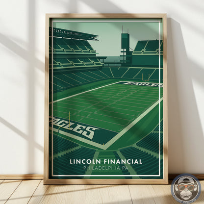Lincoln Financial Field Poster | Philadelphia Football Stadium Print
