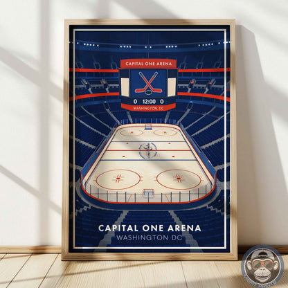 Capital One Arena Poster – Washington DC Hockey Wall Art