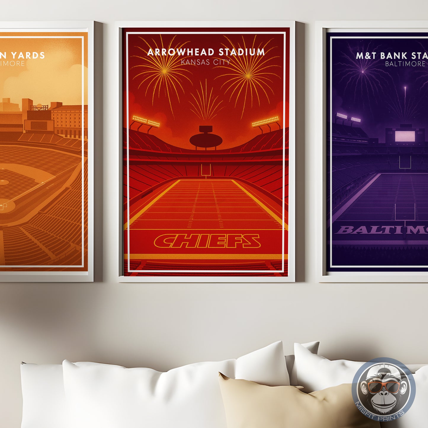 Kansas City Football Stadium Print