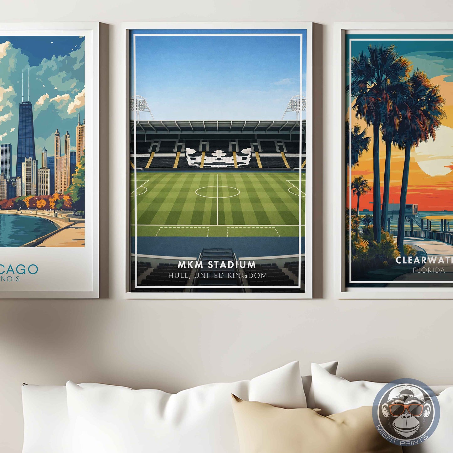 Hull City MKM Stadium Poster | Football Stadium Print