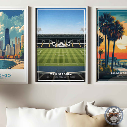 Hull City MKM Stadium Poster | Football Stadium Print