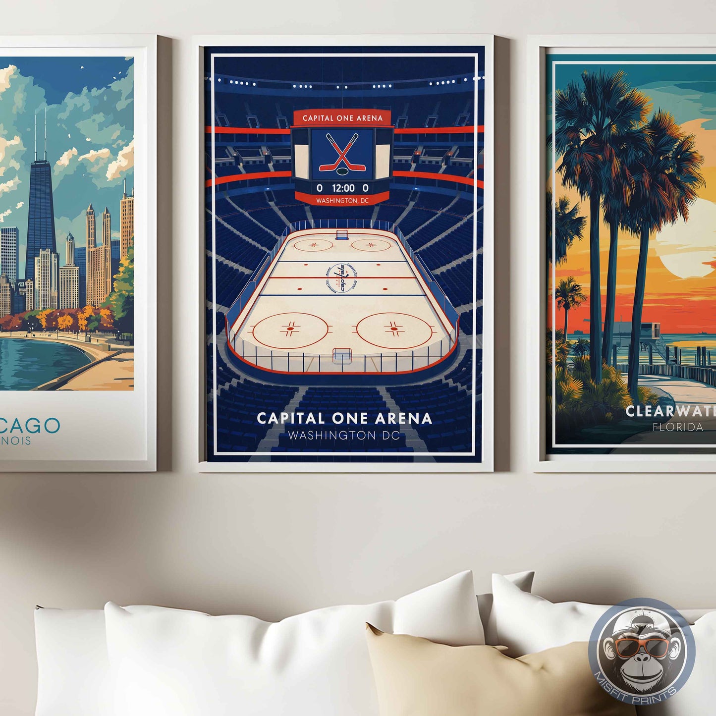 Capital One Arena Poster – Washington DC Hockey Wall Art