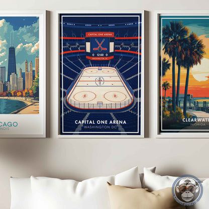 Capital One Arena Poster – Washington DC Hockey Wall Art