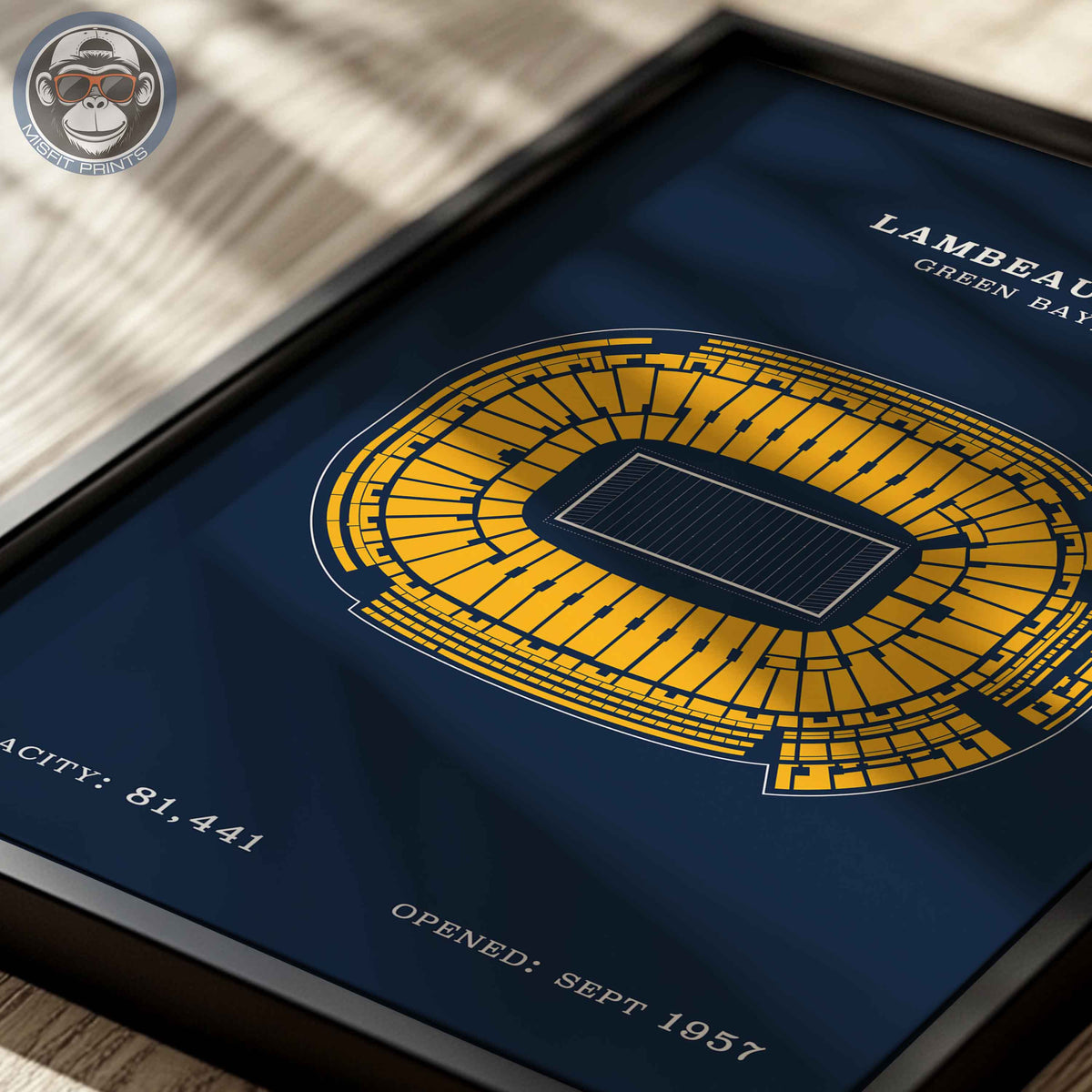 Lambeau Field Stadium - No Border Print