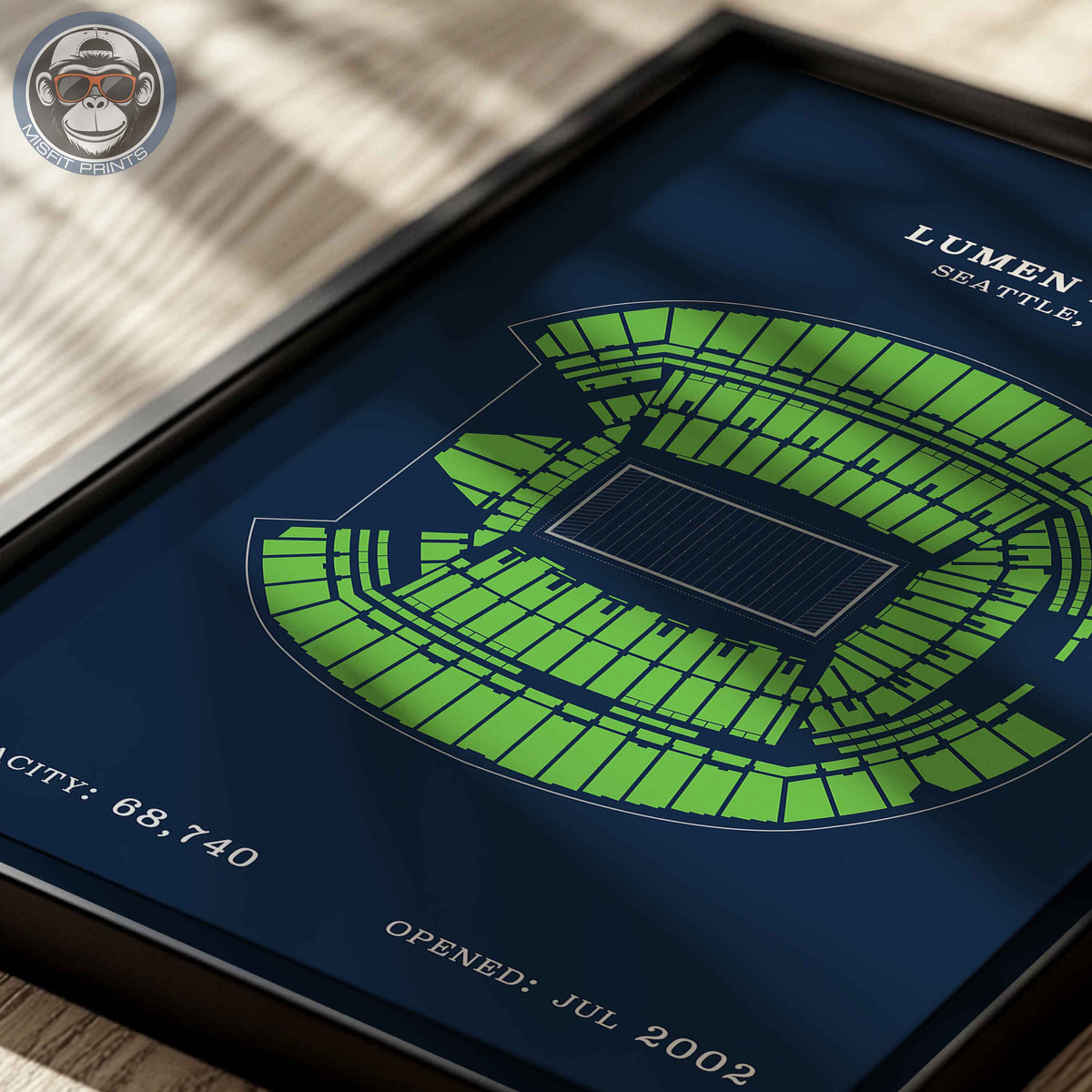 Lumen Field Stadium - No Border Print