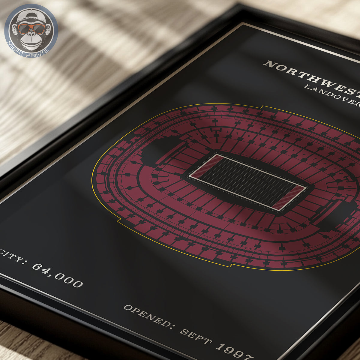 Northwest Stadium - Modern Border Print
