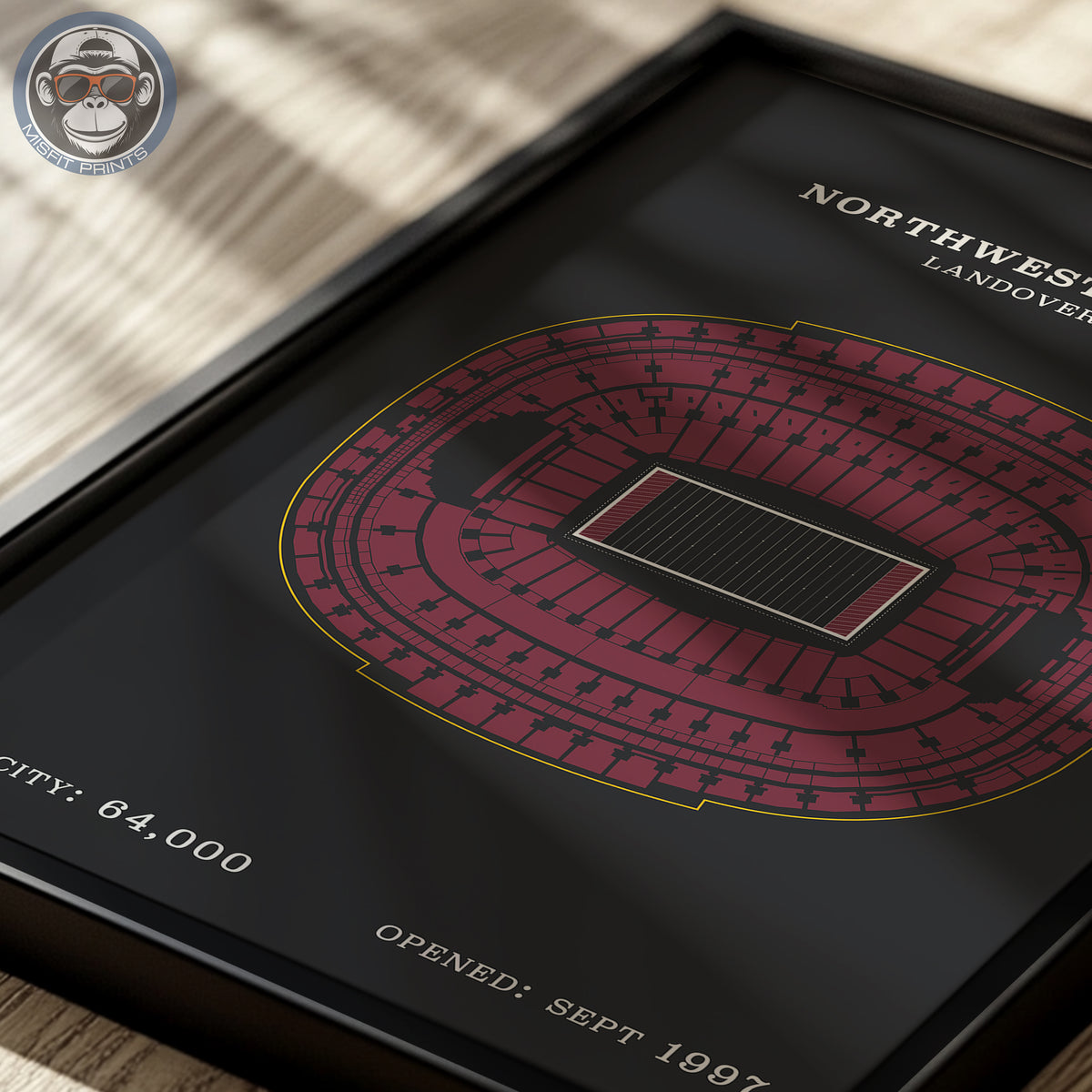 Northwest Stadium - No Border Print