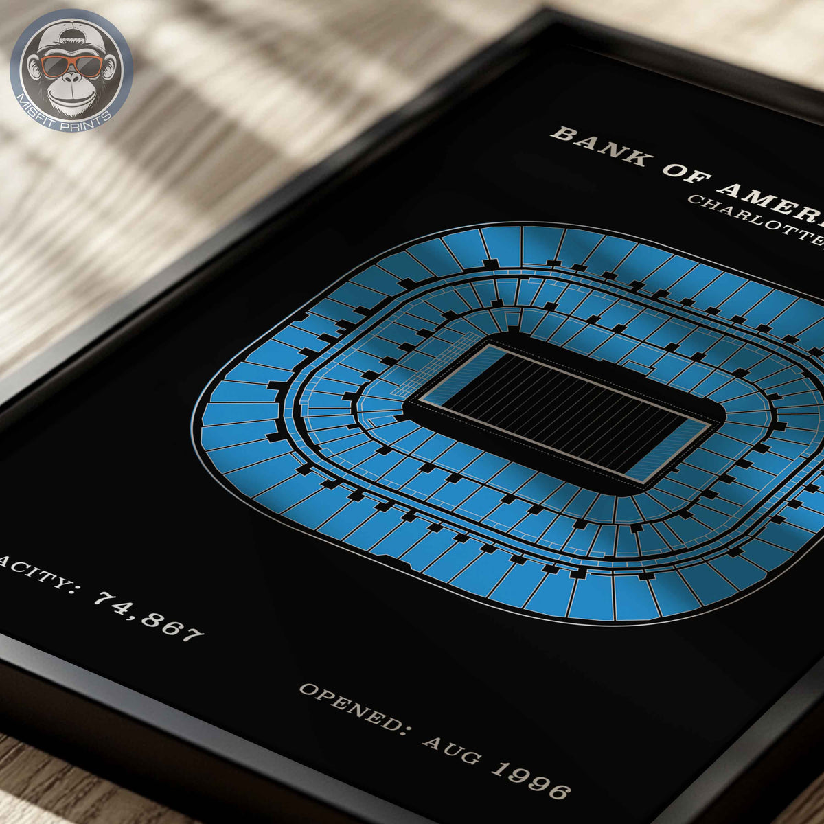 Bank of America Stadium - No Border Print