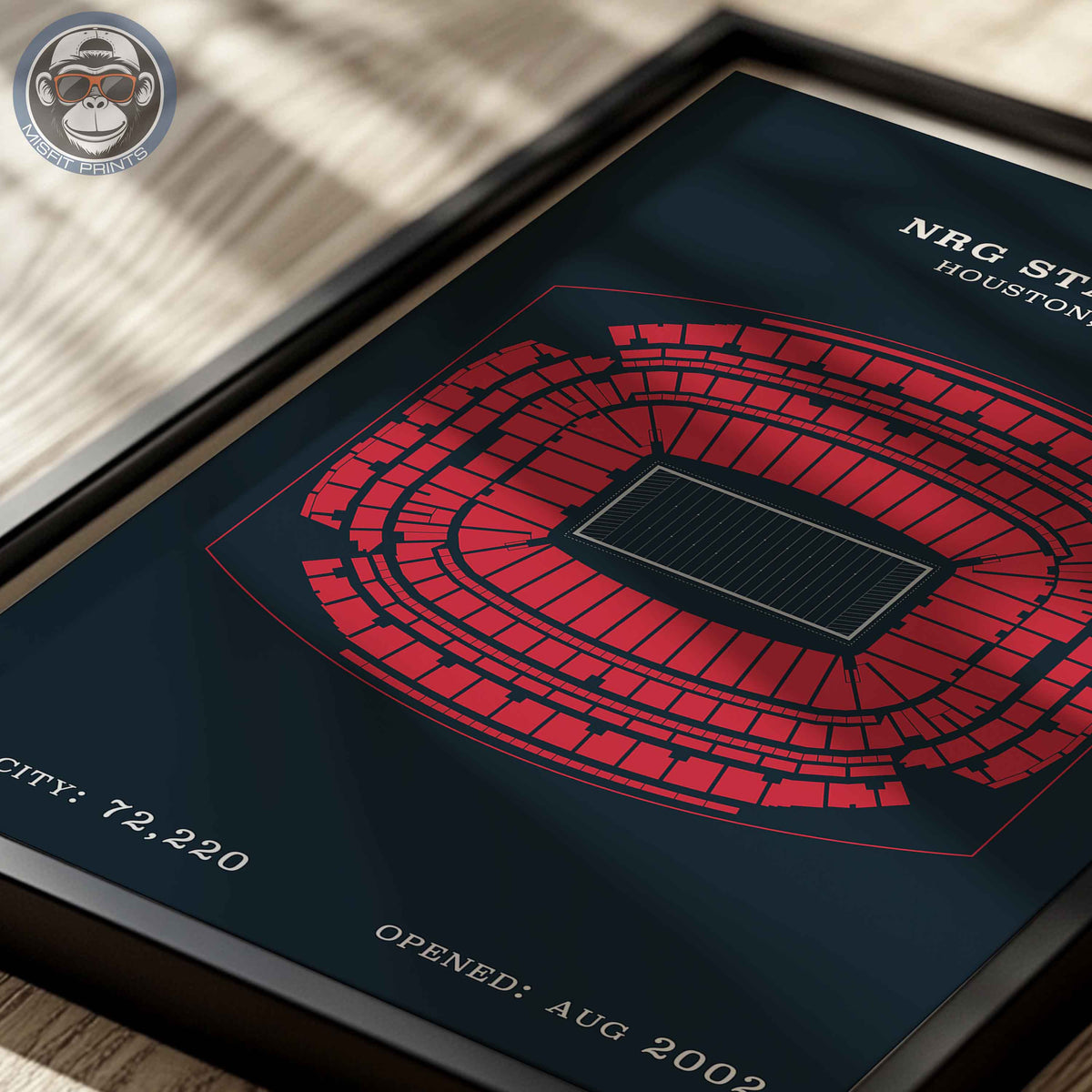 NRG Stadium - Border Print