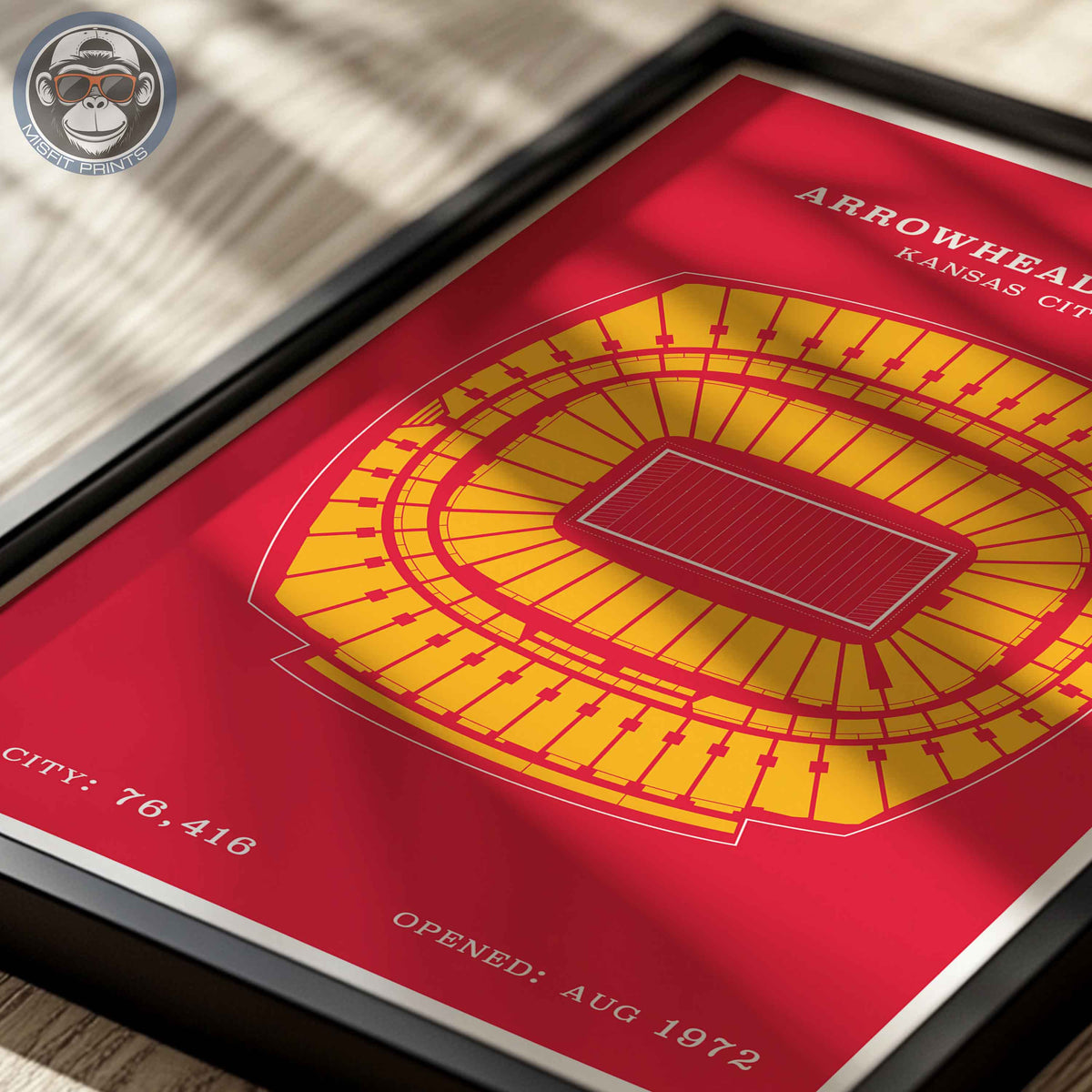 Arrowhead Stadium - Border Print
