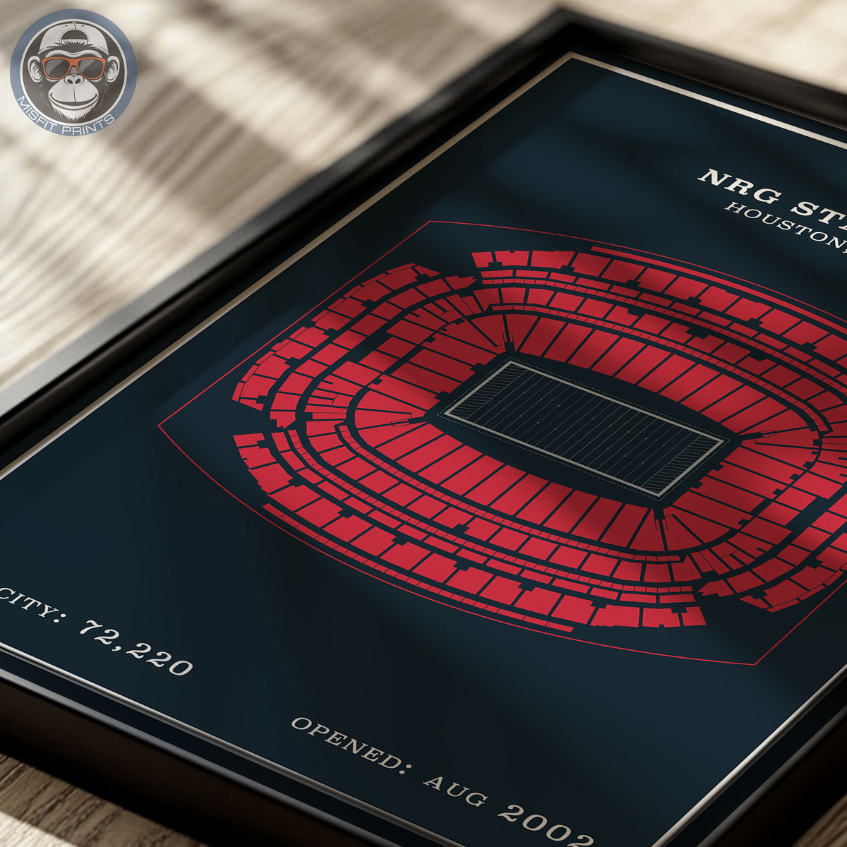 NRG Stadium - Modern Border Print