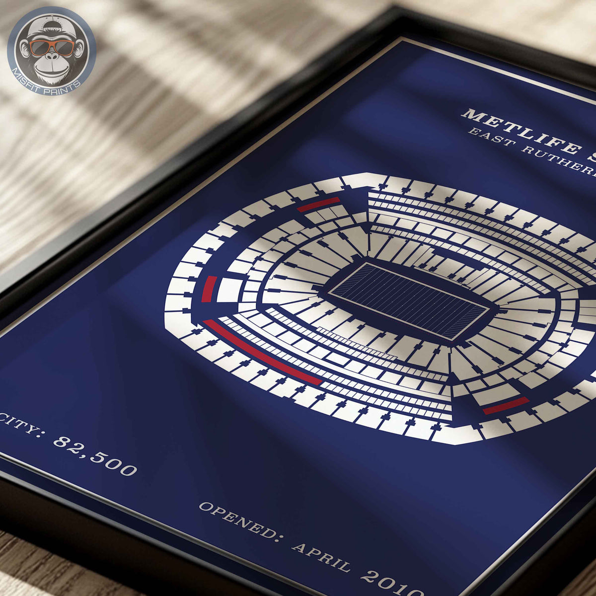 MetLife Stadium - Modern Border Print