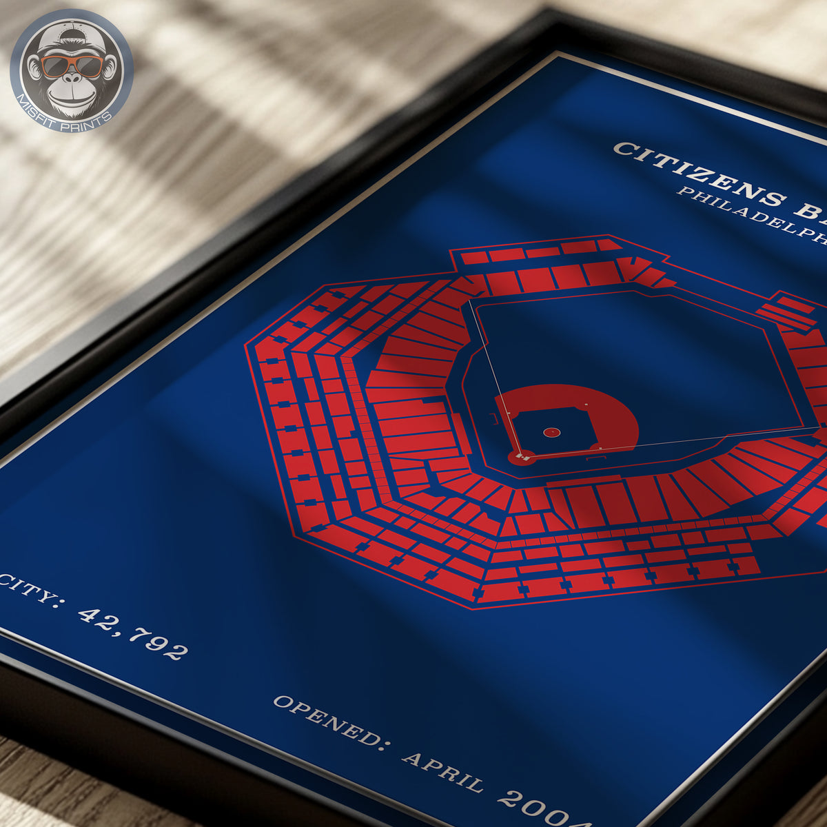 Citizens Bank Stadium | Modern Border Print