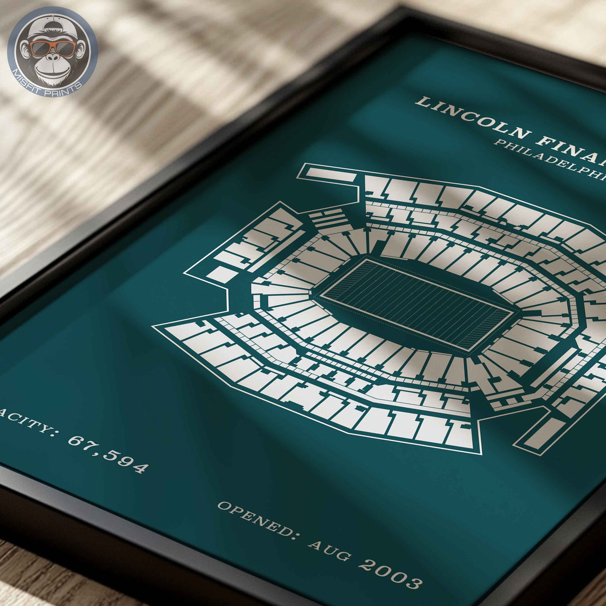 Lincoln Field Stadium - No Border Print