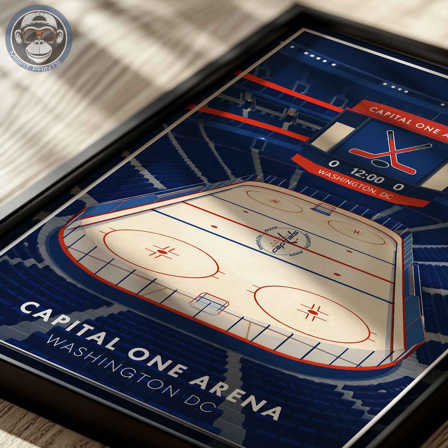 Capital One Arena Poster – Washington DC Hockey Wall Art