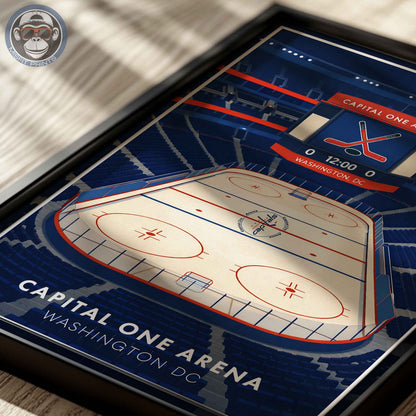Capital One Arena Poster – Washington DC Hockey Wall Art