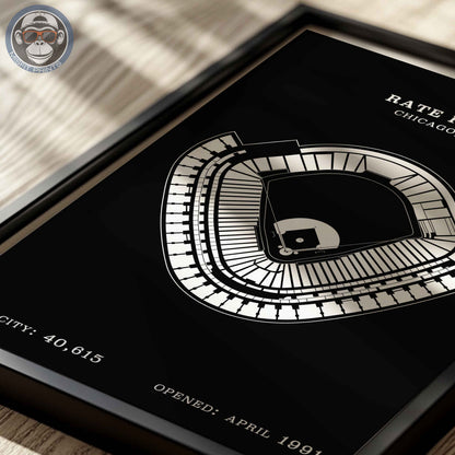 Rate Field Stadium | Border Print