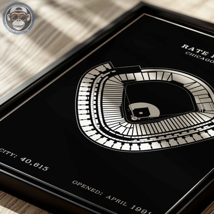 Rate Field Stadium | Modern Border Print