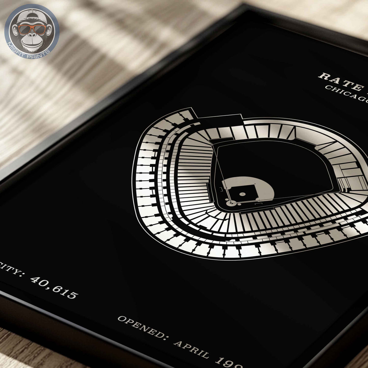 Rate Field Stadium | No Border Print