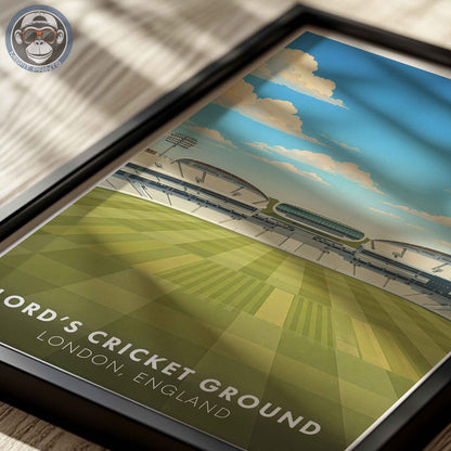 Lord’s Cricket Ground Poster – London Stadium Wall Art Print for Home or Office Decor
