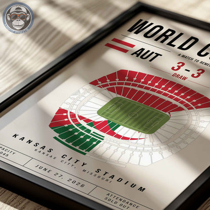 Austria vs. Algeria World Cup Match Poster