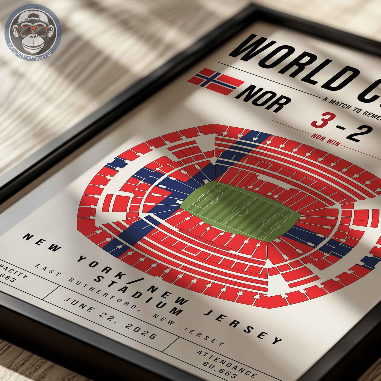 Norway vs. Senegal World Cup Match Poster