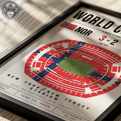 Norway vs. Senegal World Cup Match Poster