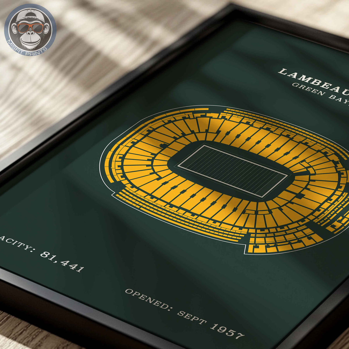 Lambeau Field Stadium - No Border Print