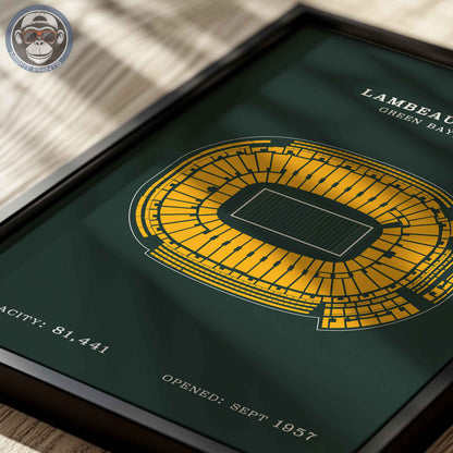 Lambeau Field Stadium - No Border Print